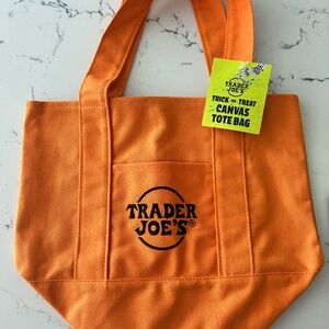 Trader Joe's Orange Canvas Tote